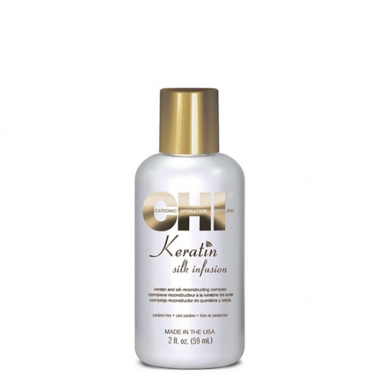 Λάδι μαλλιών με μετάξι και κερατίνη CHI Keratin Silk Infusion 59ML